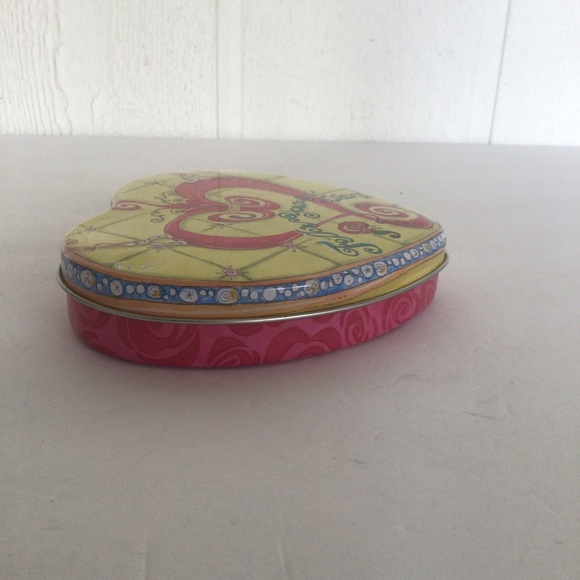 BRIGHTON HEART SHAPED LARGE JEWELRY TRINKET TIN - Picture 6 of 9